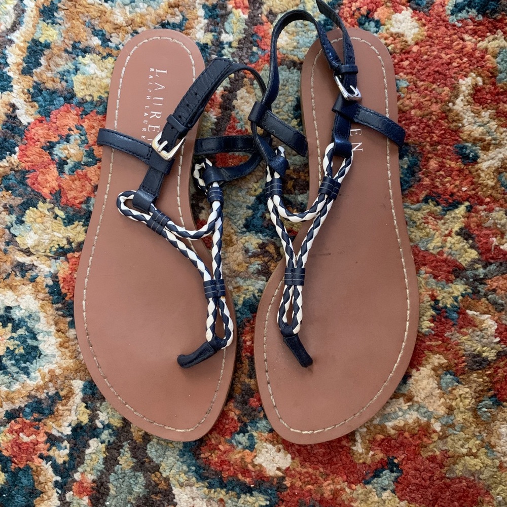 Ralph Lauren T Strap Sandals